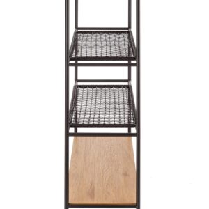 Riiul REGNOR 21, värv: kuldne tamm / must