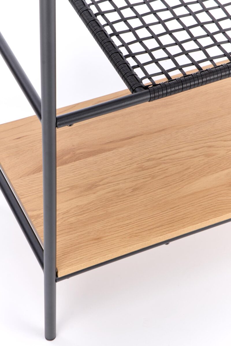 Riiul REGNOR 21, värv: kuldne tamm / must