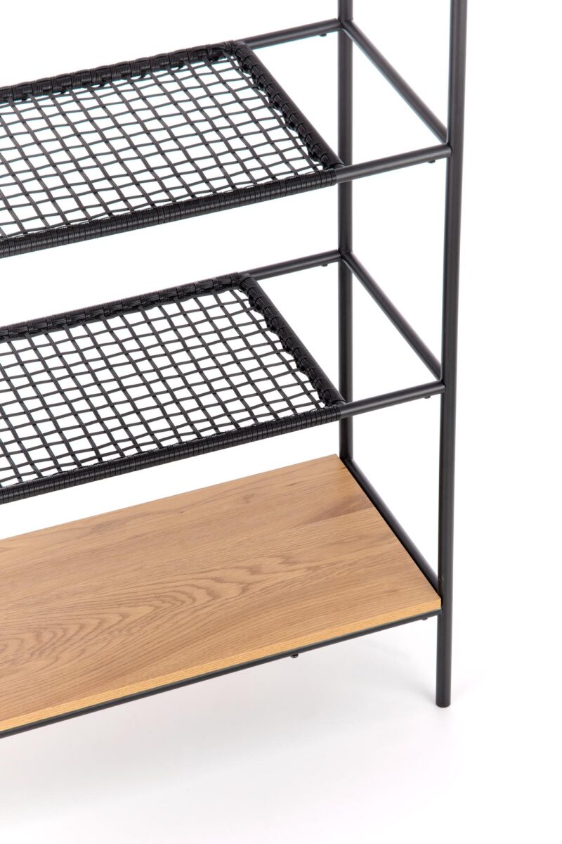 Riiul REGNOR 21, värv: kuldne tamm / must