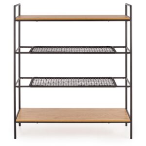 Riiul REGNOR 21, värv: kuldne tamm / must