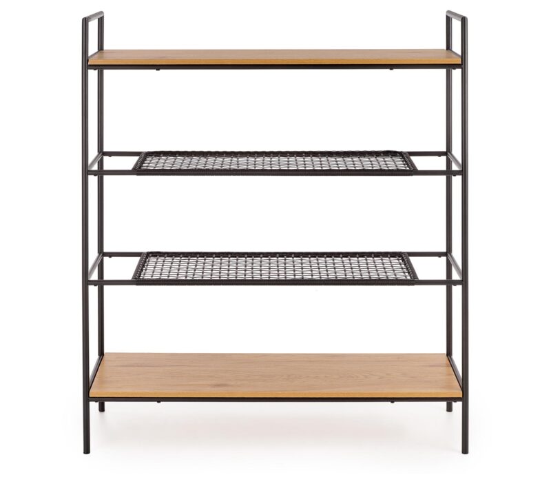 Riiul REGNOR 21, värv: kuldne tamm / must