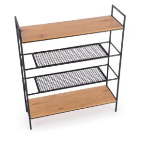 Riiul REGNOR 21, värv: kuldne tamm / must