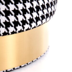 Tumba ARVENA, must / valge / kuldne