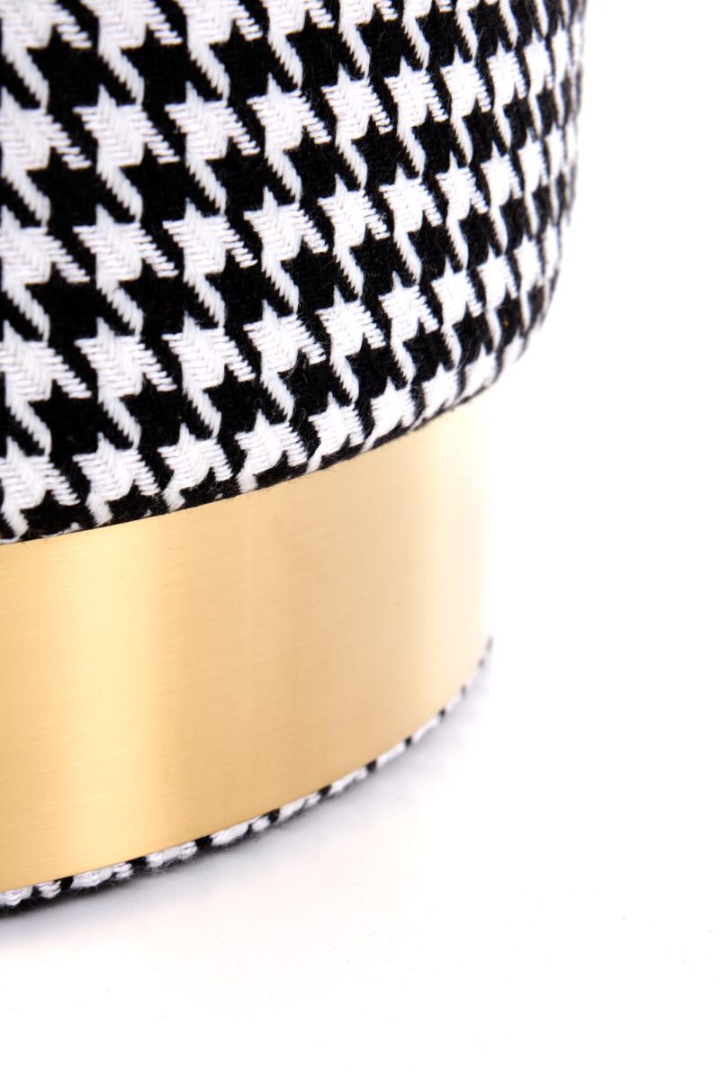 Tumba ARVENA, must / valge / kuldne