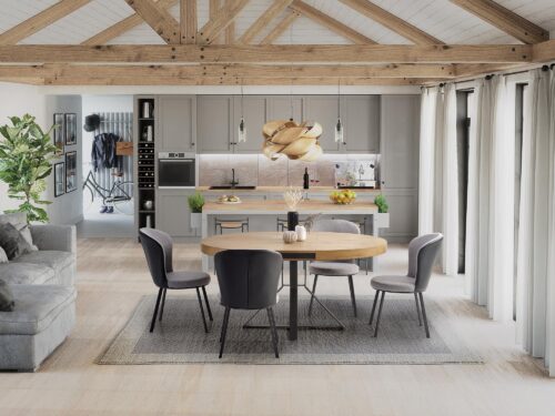 Pikendatav Söögilaud MERDYN, kuldne tamm