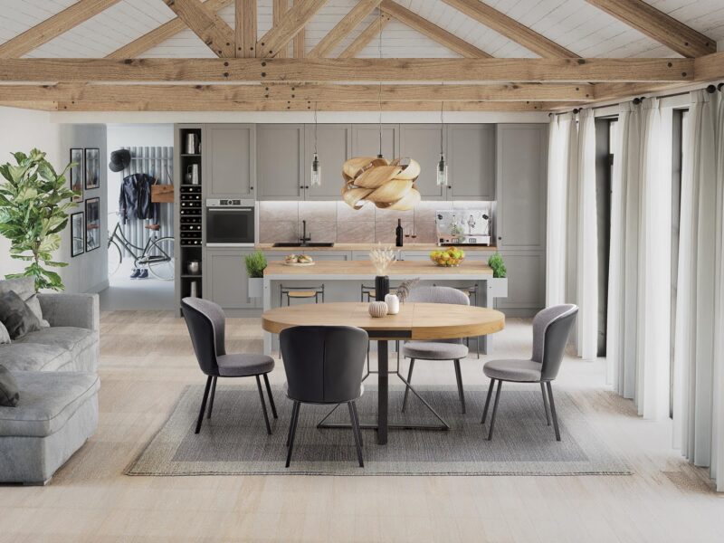 2010001184539_1 Pikendatav Söögilaud MERDYN, kuldne tamm