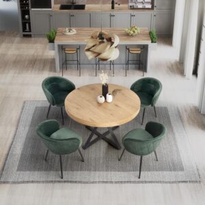 2010001184539_9 Pikendatav Söögilaud MERDYN, kuldne tamm