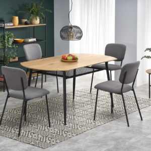 2010001184638_1 Söögilaud JACKSON, kuldne tamm / must