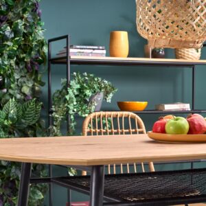 2010001184638_9 Söögilaud JACKSON, kuldne tamm / must