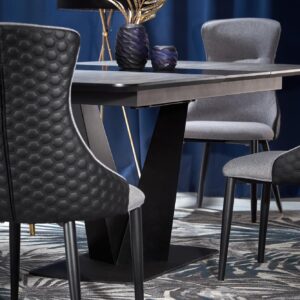 Pikendatav söögilaud VINSTON, tumehall