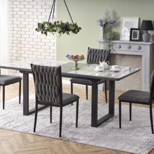 2010001184829_1 Pikendatav Söögilaud MARLON, valge marmor