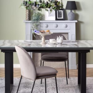 2010001184829_10 Pikendatav Söögilaud MARLON, valge marmor