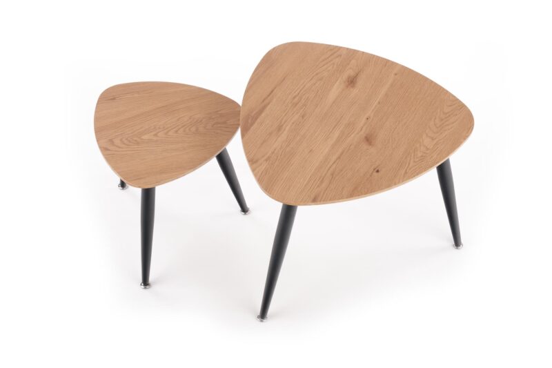 2010001184836_14 Kohvilaua komplekt NIRONA 2, kuldne tamm / must