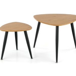 2010001184836_16 Kohvilaua komplekt NIRONA 2, kuldne tamm / must