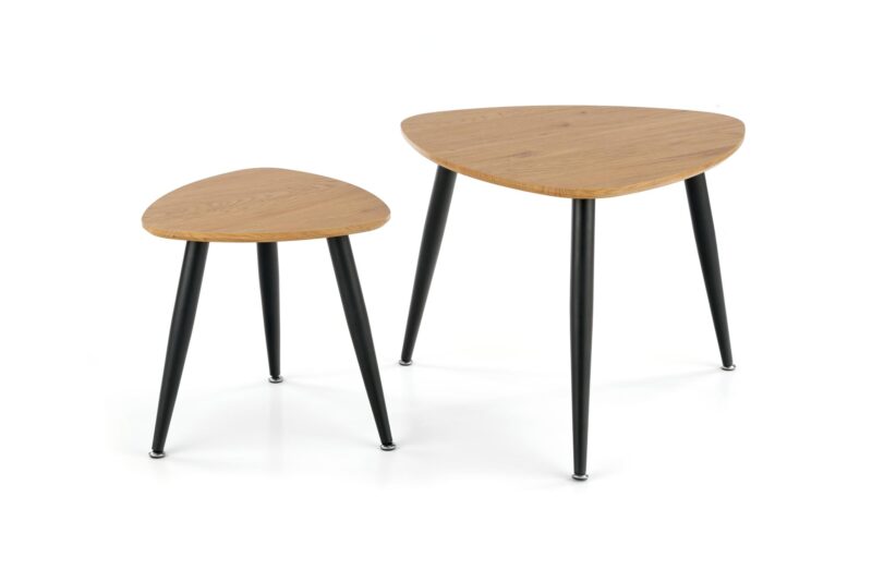 2010001184836_16 Kohvilaua komplekt NIRONA 2, kuldne tamm / must