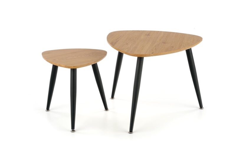 2010001184836_17 Kohvilaua komplekt NIRONA 2, kuldne tamm / must