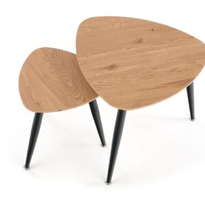 2010001184836_2 Kohvilaua komplekt NIRONA 2, kuldne tamm / must