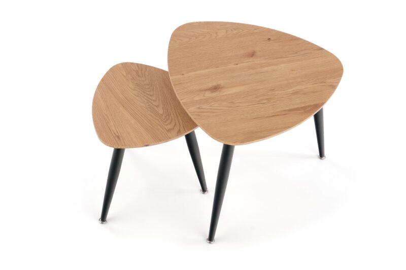 2010001184836_2 Kohvilaua komplekt NIRONA 2, kuldne tamm / must