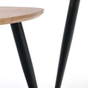 2010001184836_8 Kohvilaua komplekt NIRONA 2, kuldne tamm / must