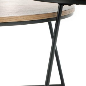 Kohvilaud COLUMBUS, tamm / must