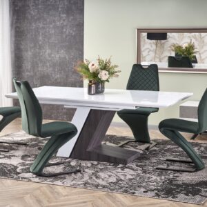 Pikendatav Söögilaud MORLON, värv: valge / tumehall