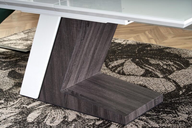 Pikendatav Söögilaud MORLON, värv: valge / tumehall