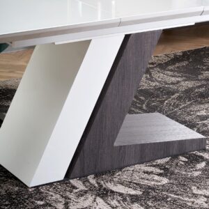 Pikendatav Söögilaud MORLON, värv: valge / tumehall