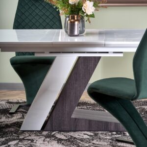 Pikendatav Söögilaud MORLON, värv: valge / tumehall