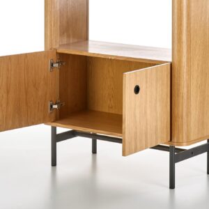 Riiul SMARTA, naturaalne tamm/must