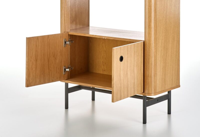 Riiul SMARTA, naturaalne tamm/must