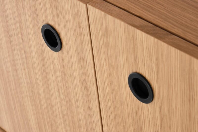 Riiul SMARTA, naturaalne tamm/must