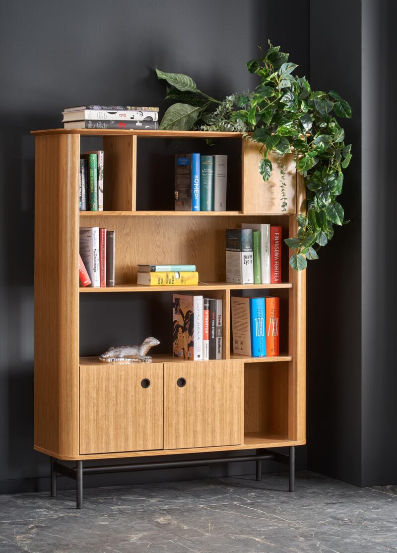 Riiul SMARTA, naturaalne tamm / must