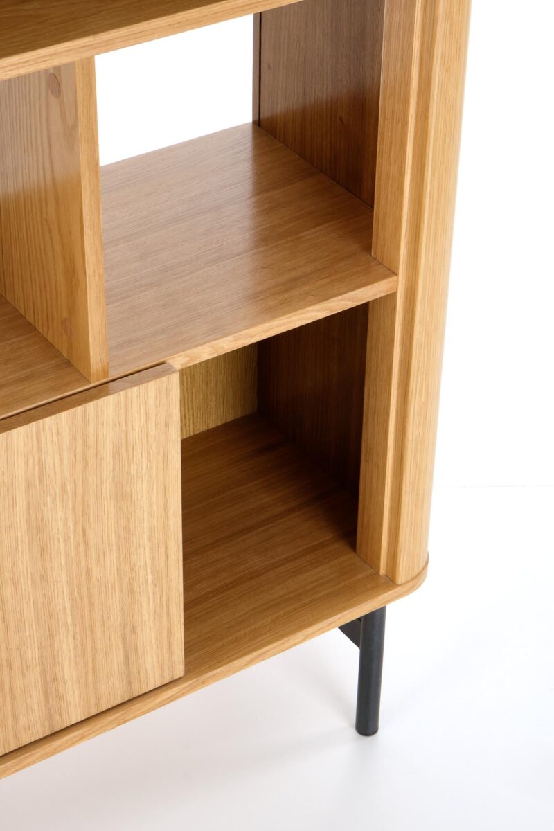 Riiul SMARTA, naturaalne tamm / must