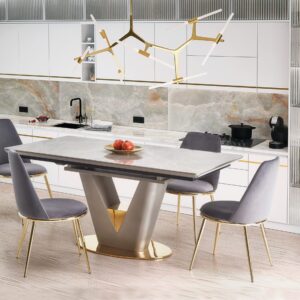 2010001188223_1 Söögilaud VALTOR, hall / kuld