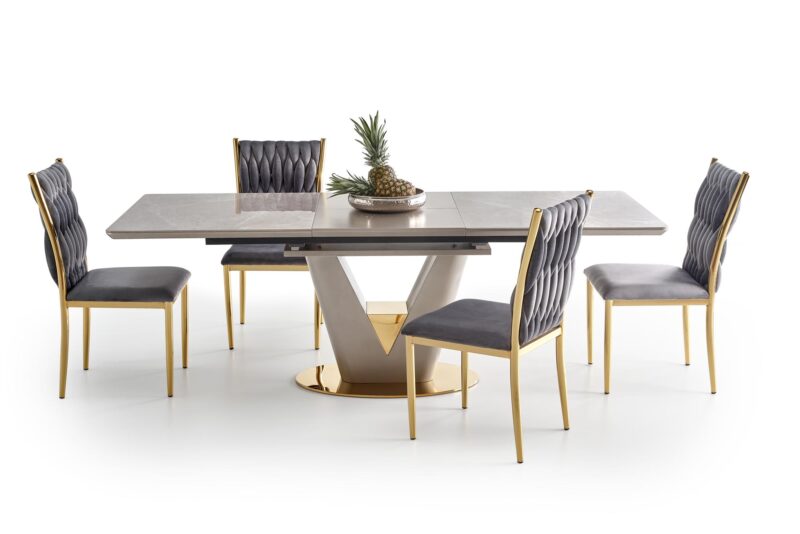 2010001188223_14 Söögilaud VALTOR, hall / kuld