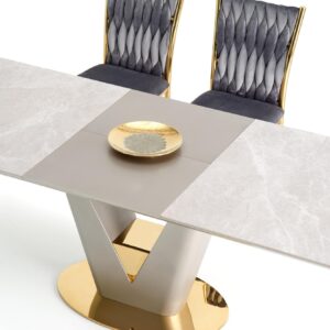 2010001188223_15 Söögilaud VALTOR, hall / kuld