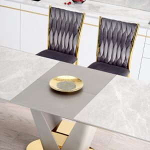 2010001188223_3 Söögilaud VALTOR, hall / kuld