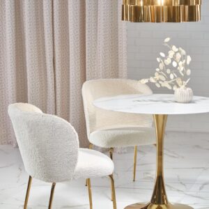 Söögilaud CALARIO valgest marmorist