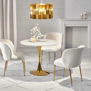 Söögilaud CALARIO valgest marmorist