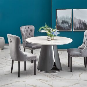 Söögilaud REMNOR, valgest marmorist