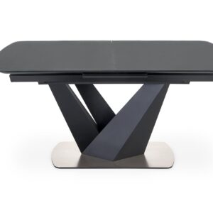 Söögilaud PATRION, tumehall, jalg must