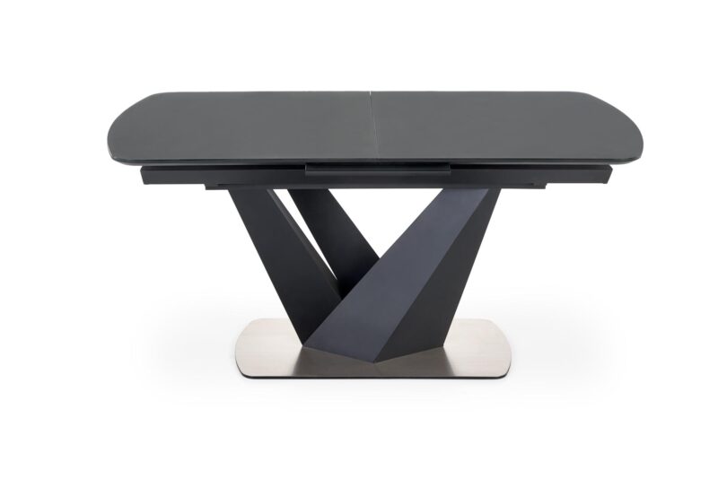 Söögilaud PATRION, tumehall, jalg must