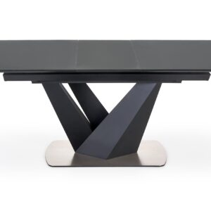 Söögilaud PATRION, tumehall, jalg must