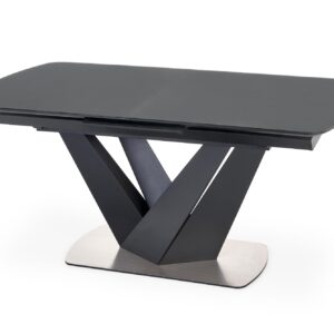 Söögilaud PATRION, tumehall, jalg must