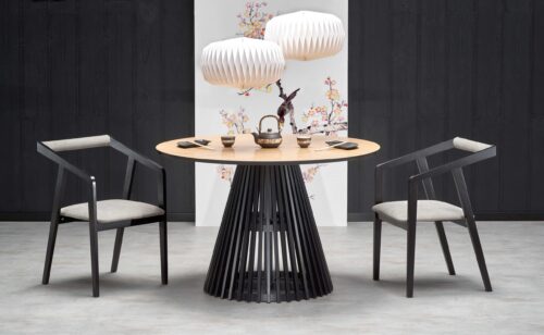 Söögilaud MIYARO, naturaalne tamm / must