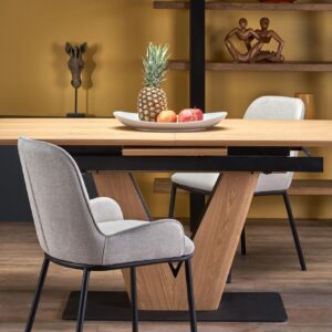 Söögilaud UMBRON, naturaalne tamm / must