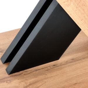 Pikendatav söögilaud ALETTOA – must / tamme imitatsioon