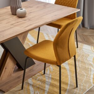 Pikendatav söögilaud ALETTOA – must / tamme imitatsioon