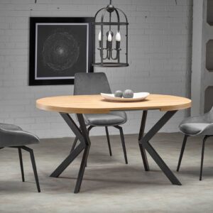 Pikendatav söögilaud PERONA, kuldne tamm/must