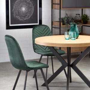 Pikendatav söögilaud PERONA, kuldne tamm/must